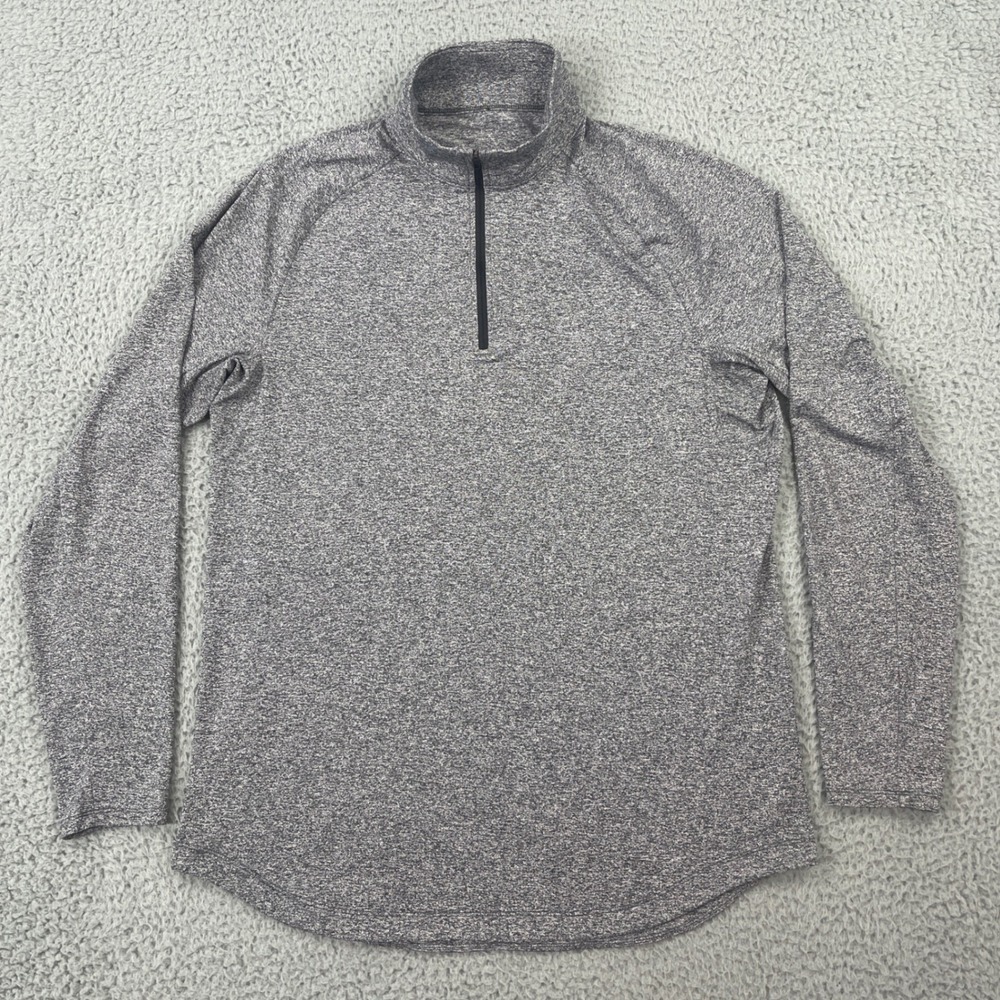 Lululemon License to Train Half Zip Pullover Mens XXL Heathered Black